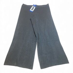 NWT Splendid Grey Wide Leg Soft Knit Pants sz L